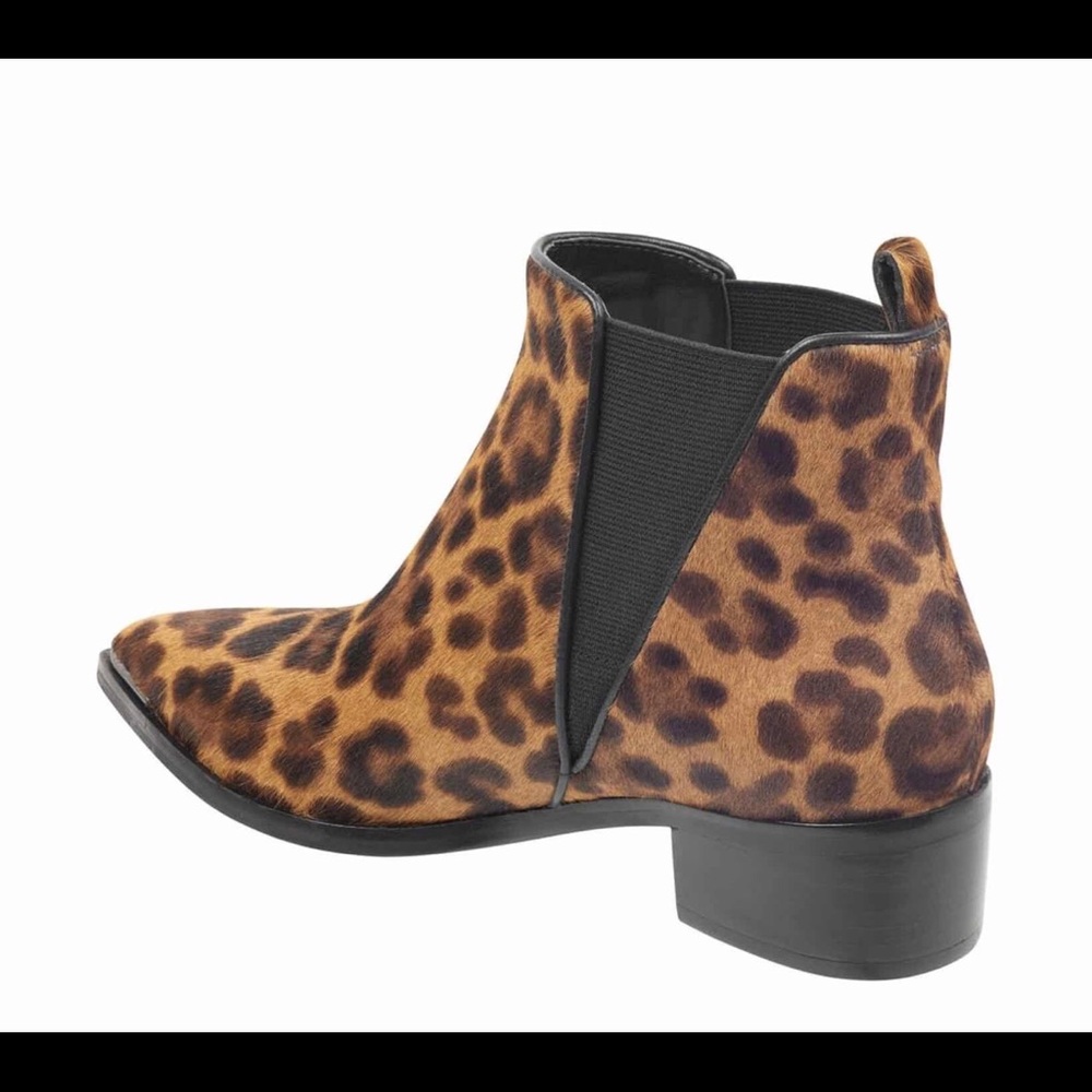 🌟NWT Marc Fisher Calf Hair Leopard Bootie 8.5 - Picture 3 of 12